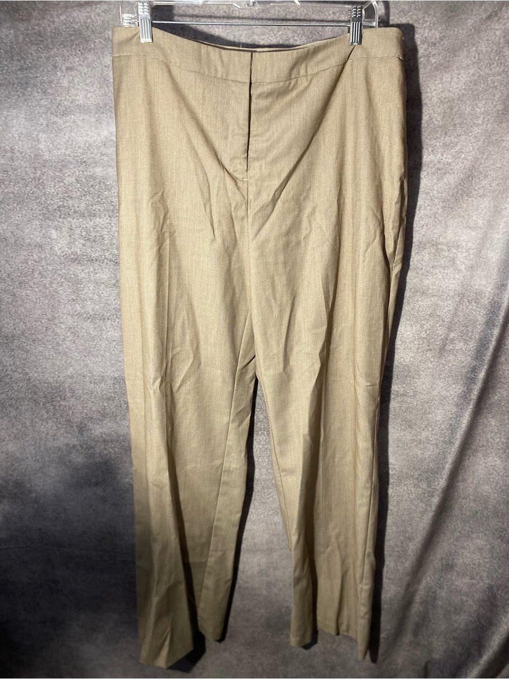 212 Collection Womens Dress Pants Size 14 Average Classic Fit Tan Houndstooth⁠